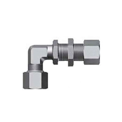 专业定制高端液压不锈钢直角隔板式穿舱卡套接头