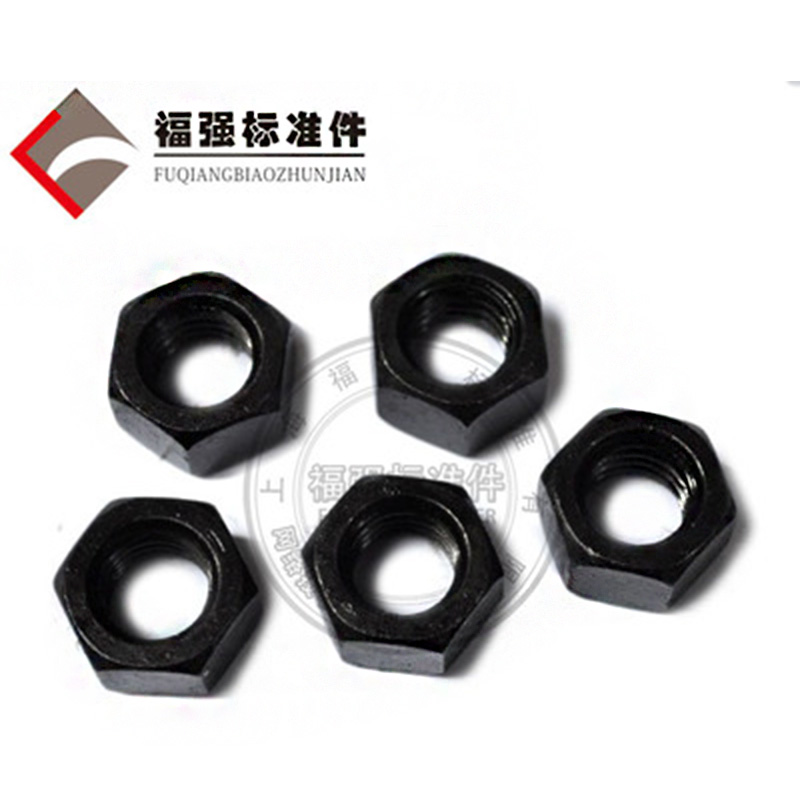 六角螺母 GB52外六角发黑螺母 M2-M30碳钢品质保证量大从优