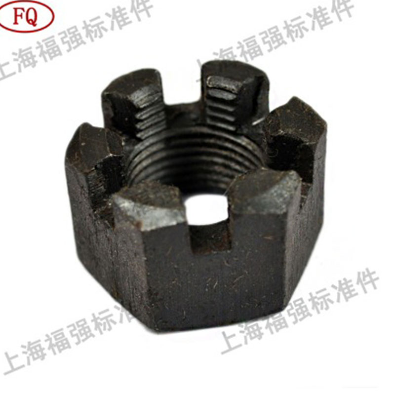 GB58开槽六角螺母 M5 6至M36碳钢4.8级螺母原装全新批发