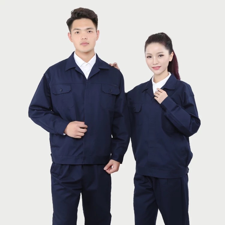 全棉加厚纱卡电焊工作服可锈花可印字可定制厂家直销