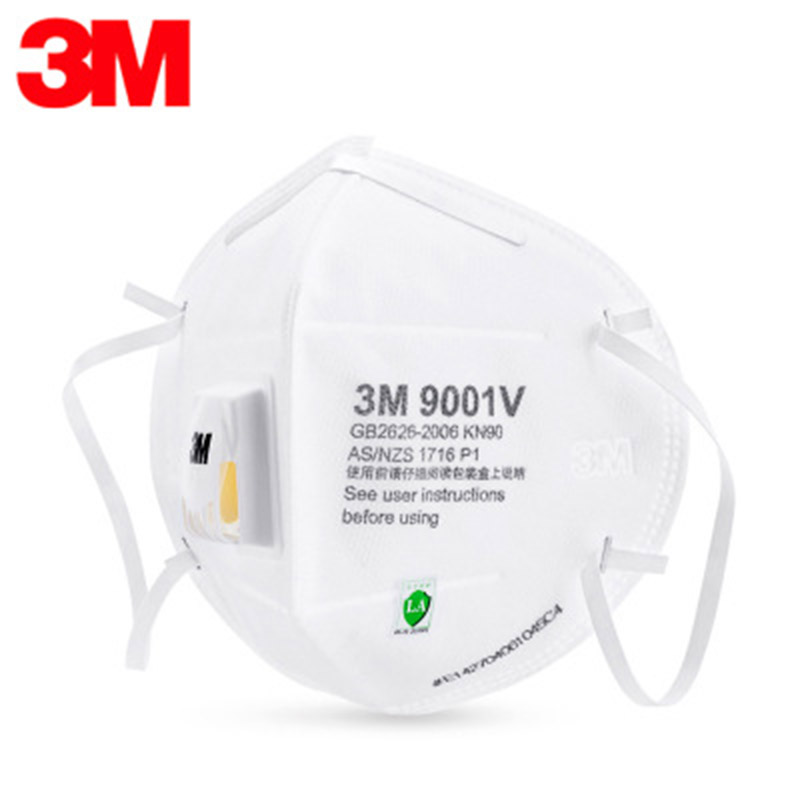 正品3M9001V單片裝帶呼氣閥耳戴專業(yè)口罩 防粉塵霧霾顆粒物PM2.5