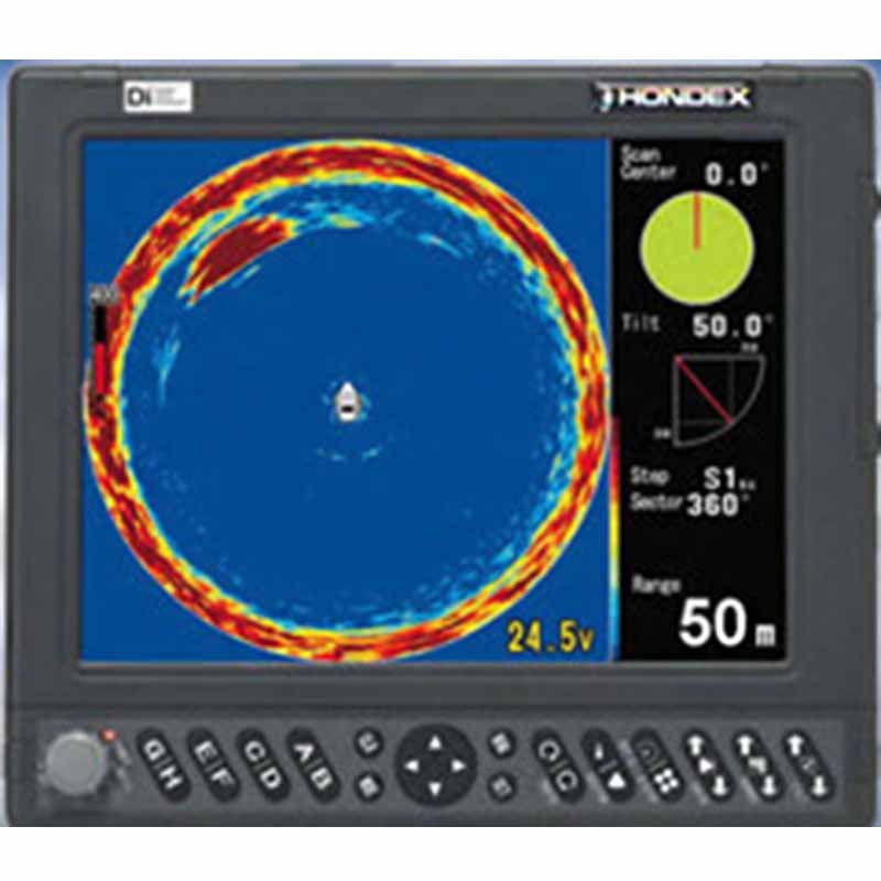 正品 日本海马HONDEX 360度探测1000W功率船用探鱼声纳HE-773DI