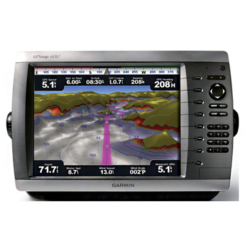 正品 美国GARMIN具有GPS、海图、雷达、渔探四种功能GPSMAP4012