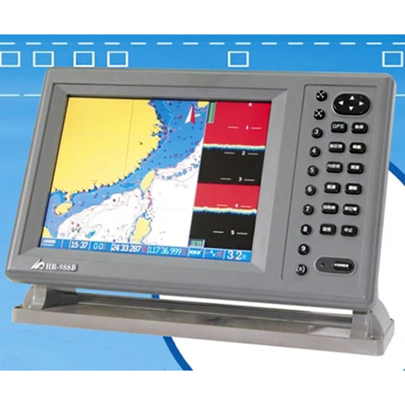 华润 HR-988 B 船用GPS导航 海图 探鱼机一体机渔探仪 10.4 寸