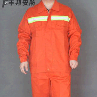 190516反光条工作服 全工艺涤棉分体工作服套装 厂家直销