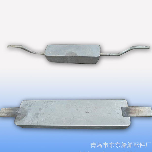 专业生产直销海洋工程专用镯式锌阳极锌合金牺牲阳极板